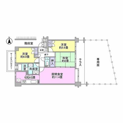 Floor plan. 3LD ・ The type taken during the K type