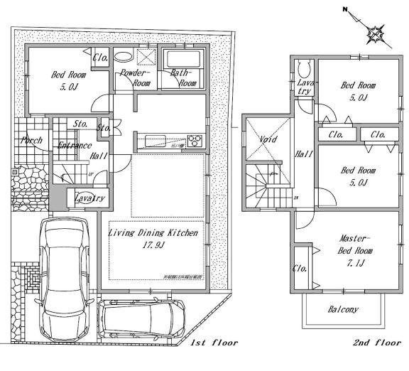 Floor plan. 39,800,000 yen, 4LDK, Land area 101.92 sq m , Building area 93.57 sq m