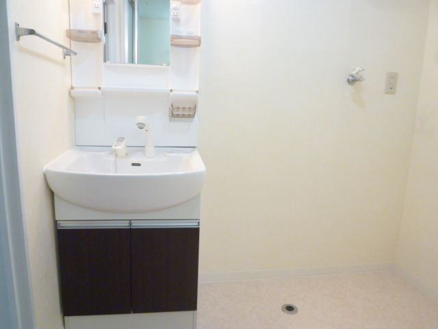 Washroom. Happy independence wash basin and, Laundry Area next ☆