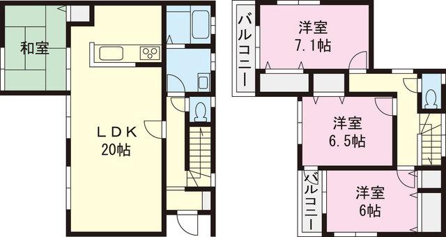 Floor plan. 39,800,000 yen, 4LDK, Land area 132.34 sq m , Building area 105.16 sq m