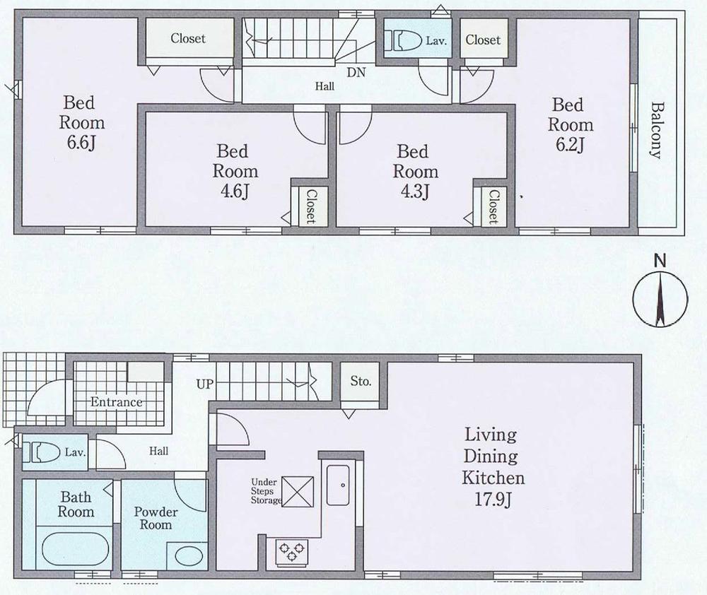 Floor plan. ~ Newly built single-family of all three House to live in Totsuka ~ <Company enforcement example Photos>