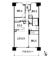 Floor: 3LDK, occupied area: 72.55 sq m, Price: TBD