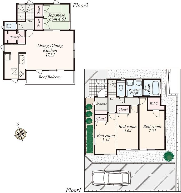 Floor plan. 500m to Nishiyokohamakokusaisogobyoin