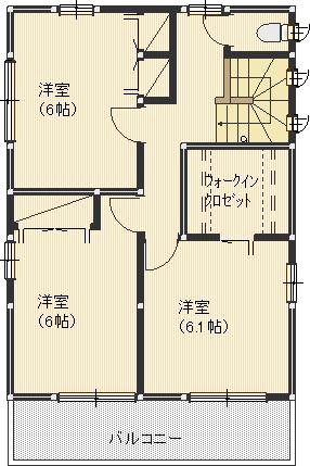 Floor plan. 37,300,000 yen, 4LDK, Land area 134.41 sq m , Building area 94.81 sq m 2 Floor: wide balcony