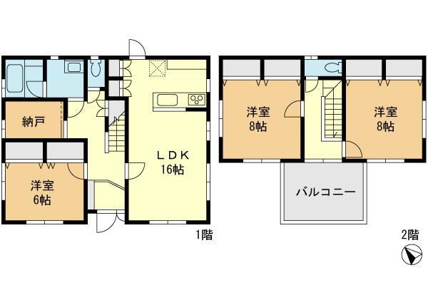 Other. Building plan example (1) Building price 20 million yen, Building area 105.1 sq m