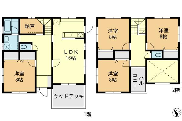Other. Building plan example (3) Building price 23.5 million yen, Building area 126.70 sq m
