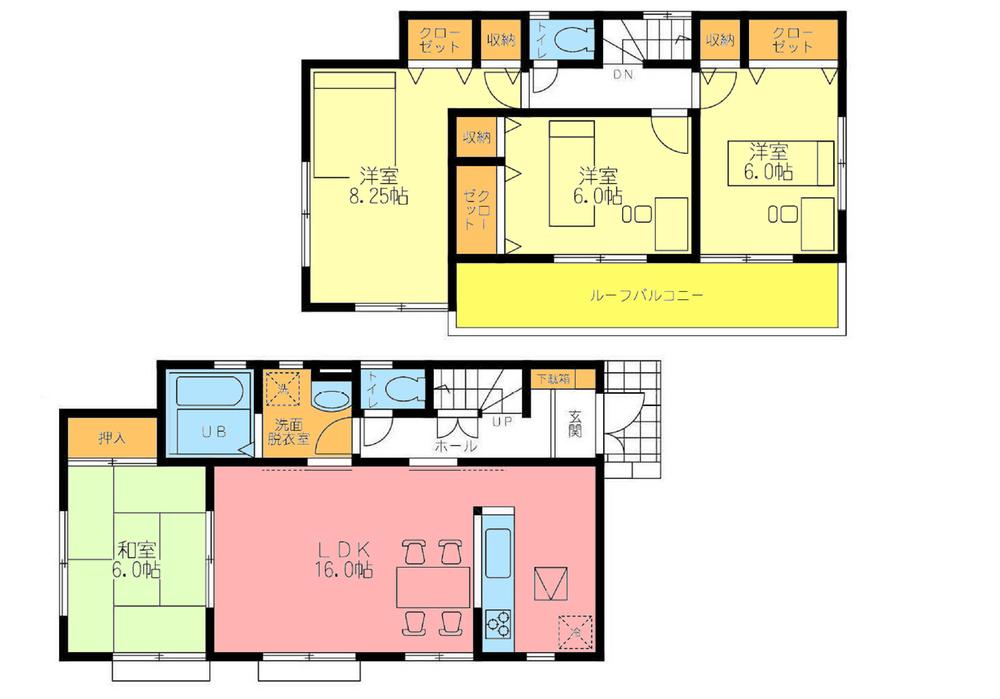 Floor plan. 36,800,000 yen, 4LDK, Land area 200.86 sq m , Building area 99.36 sq m