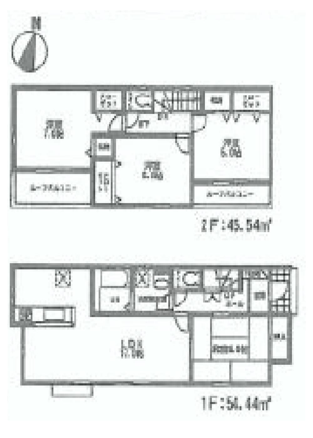 Floor plan. (2), Price 33,800,000 yen, 4LDK, Land area 125.01 sq m , Building area 99.98 sq m