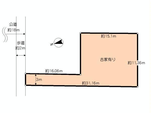 Compartment figure. Land price 31,800,000 yen, Land area 203.3 sq m