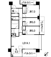 Floor: 3LDK + SIC, the area occupied: 80.5 sq m, Price: TBD