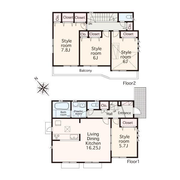 Floor plan. 39,800,000 yen, 4LDK, Land area 133.16 sq m , Building area 98.41 sq m