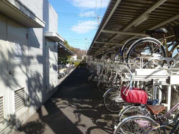 Parking lot. Bicycle-parking space