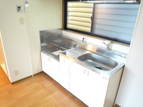 Kitchen. Bright kitchen, Gas stove can be installed
