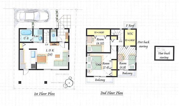 Floor plan. 26,800,000 yen, 3LDK, Land area 84.14 sq m , Building area 67.73 sq m