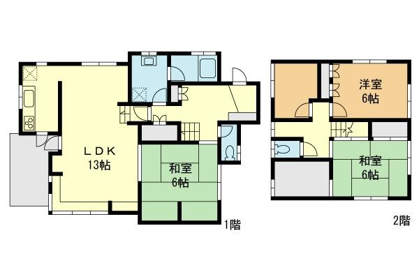 Floor plan. 31,800,000 yen, 3LDK+S, Land area 183.46 sq m , Building area 105.93 sq m floor plan