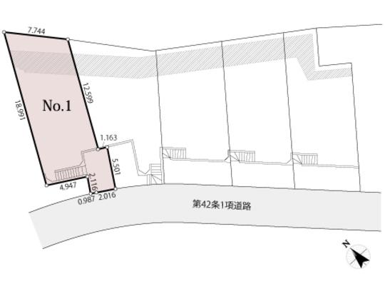 Compartment figure. Land price 18,800,000 yen, Land area 131.13 sq m compartment view