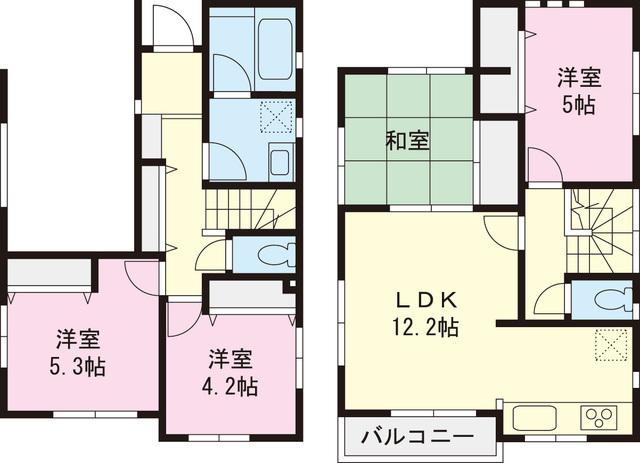 Floor plan. 26,800,000 yen, 4LDK, Land area 85.37 sq m , Building area 78.97 sq m