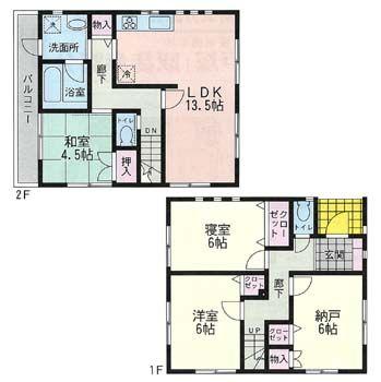 Floor plan. 32,800,000 yen, 3LDK+S, Land area 79.98 sq m , Building area 88.29 sq m