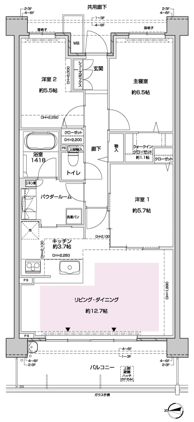 Floor: 3LDK, occupied area: 76.08 sq m, Price: 27,290,000 yen, now on sale