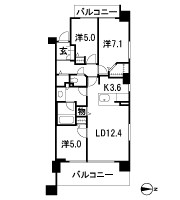 Floor: 3LDK, occupied area: 74.47 sq m, Price: 27,490,000 yen, now on sale