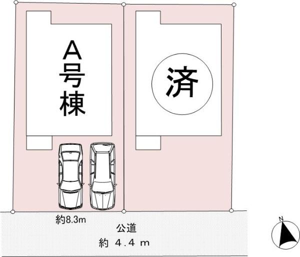 Compartment figure. 61,800,000 yen, 4LDK, Land area 127.37 sq m , Building area 101.86 sq m