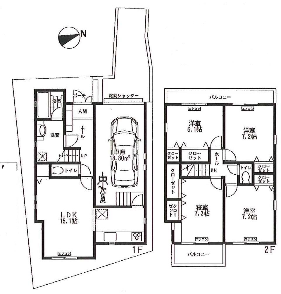 Floor plan. 39,800,000 yen, 4LDK, Land area 122.53 sq m , Building area 121.31 sq m