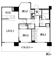 Floor: 3LDK + WIC, the occupied area: 72.02 sq m, Price: 44,900,000 yen, now on sale