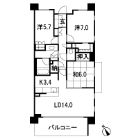 Floor: 3LDK + WIC + N, the area occupied: 81.1 sq m, Price: 58,700,000 yen, now on sale