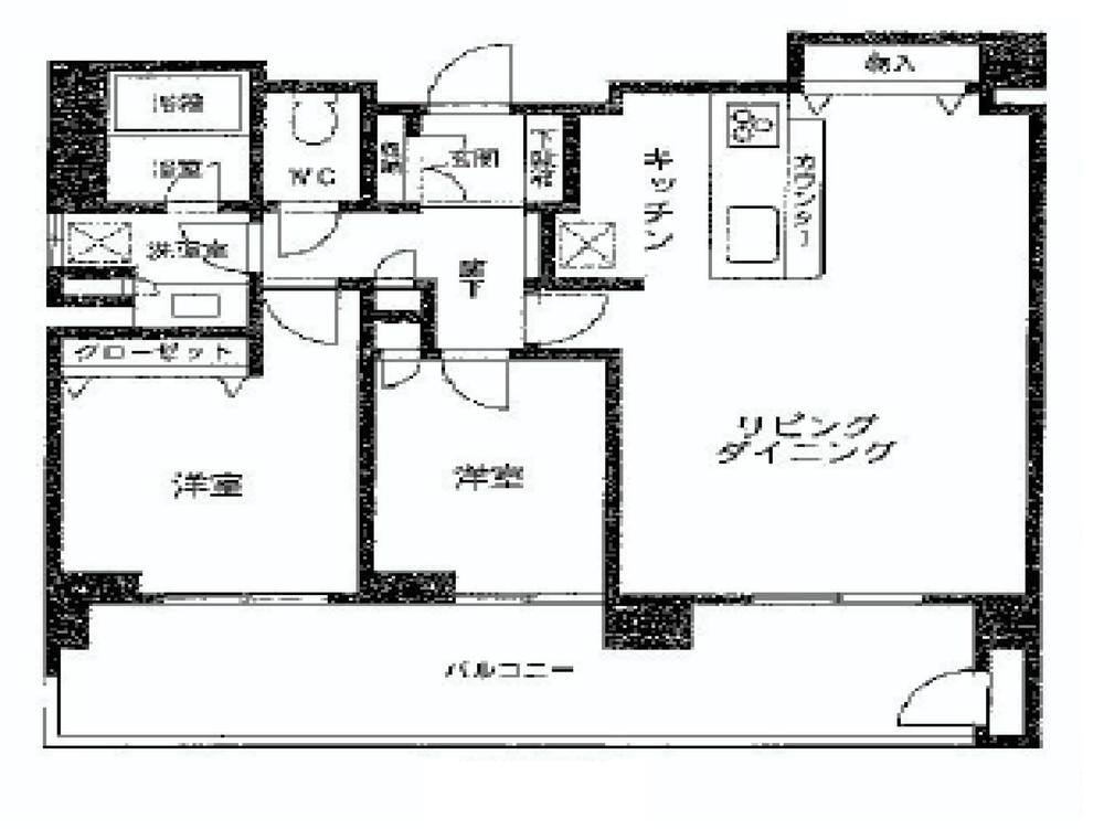Floor plan. 2LDK, Price 24,300,000 yen, Footprint 70.8 sq m , Balcony area 22 sq m
