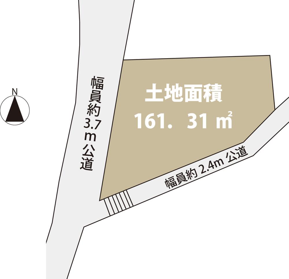 Compartment figure. Land price 28.8 million yen, Land area 159.59 sq m