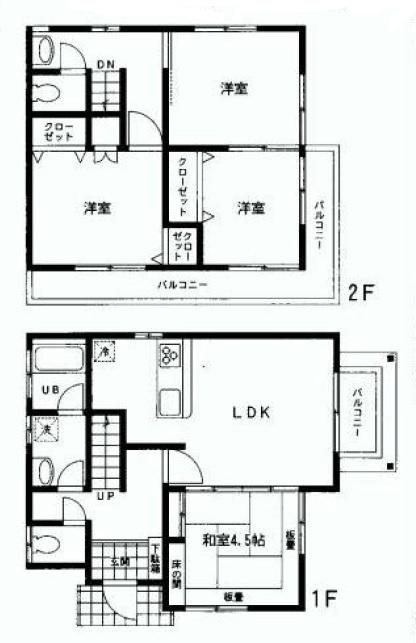 Floor plan. 27,800,000 yen, 4LDK, Land area 176.92 sq m , Building area 107.62 sq m