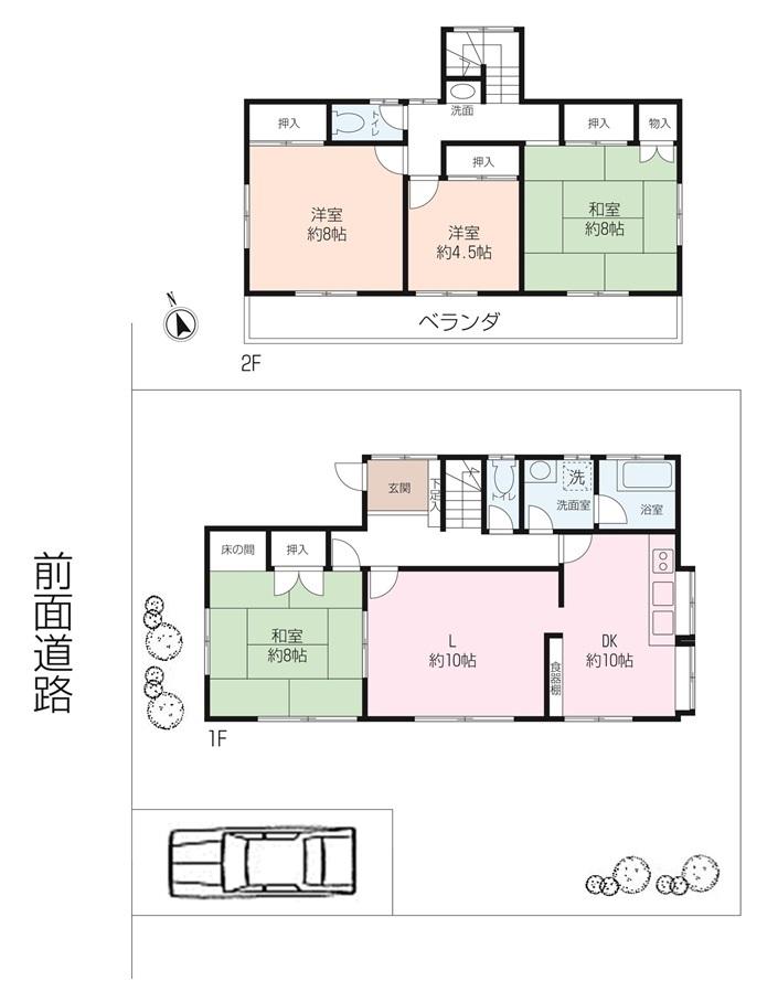 Floor plan. 44,800,000 yen, 4LDK, Land area 178.63 sq m , Building area 111.54 sq m