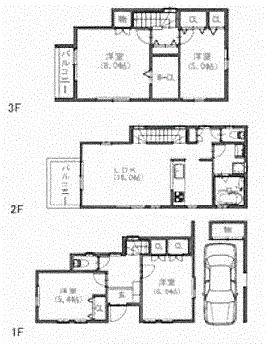 Floor plan. 36,800,000 yen, 4LDK, Land area 77.31 sq m , Building area 114.93 sq m