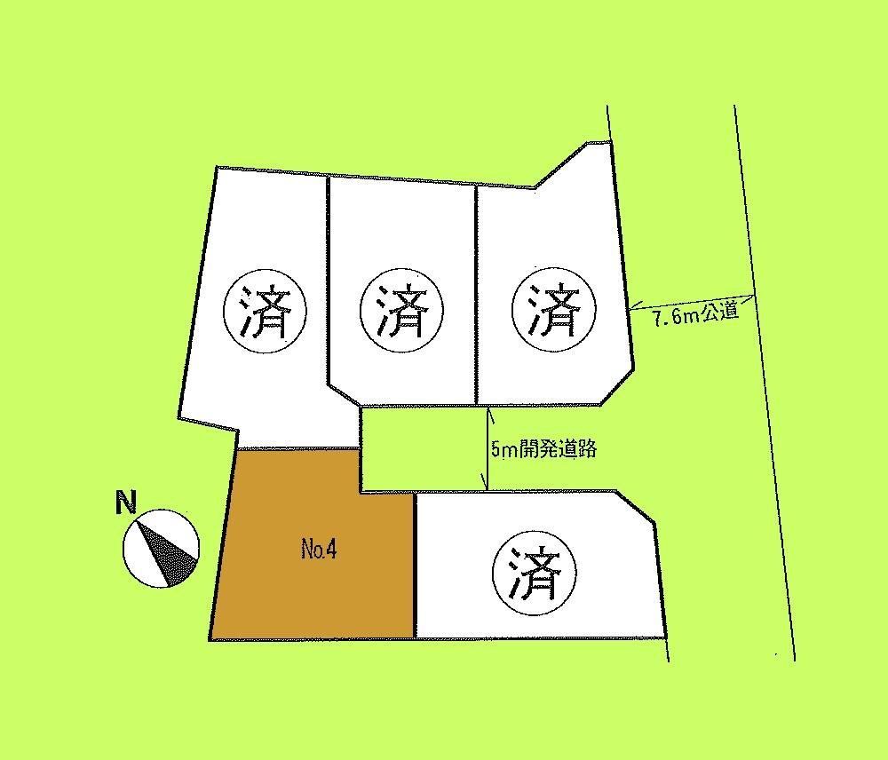 Compartment figure. Land price 30,800,000 yen, Land area 121.83 sq m