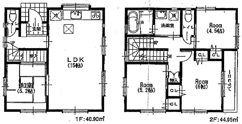 Floor plan. (A), Price 41,800,000 yen, 4LDK, Land area 64.41 sq m , Building area 89.9 sq m