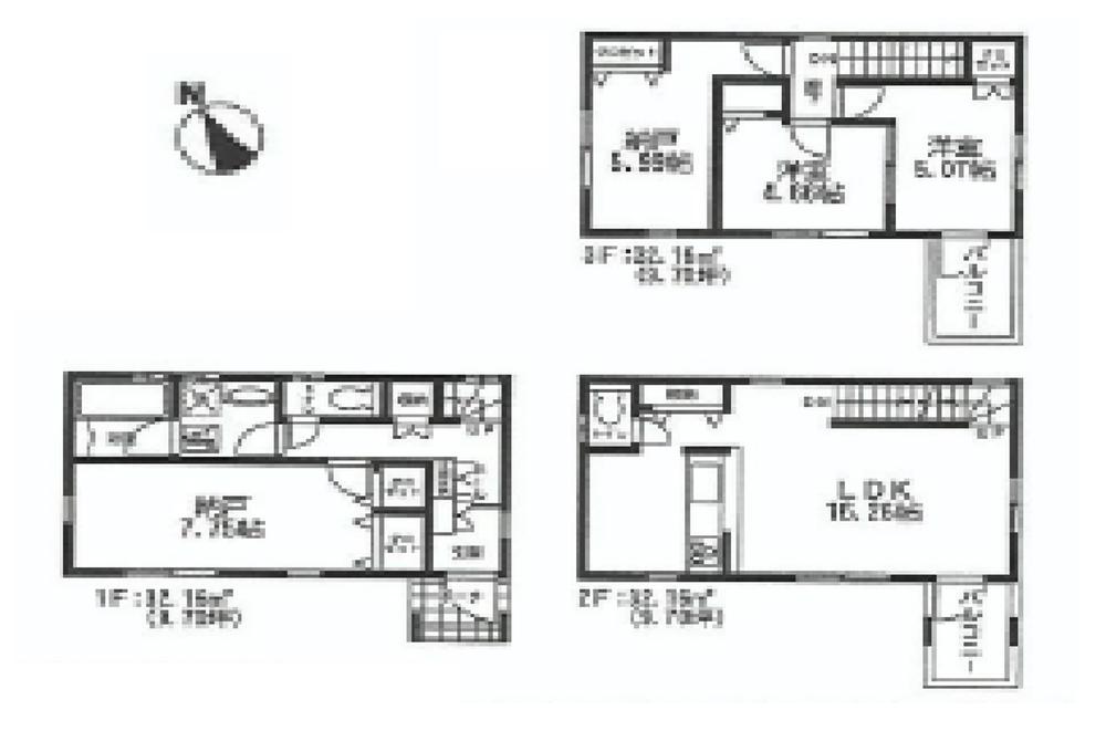Floor plan. (4), Price 42,800,000 yen, 4LDK, Land area 65.1 sq m , Building area 96.48 sq m
