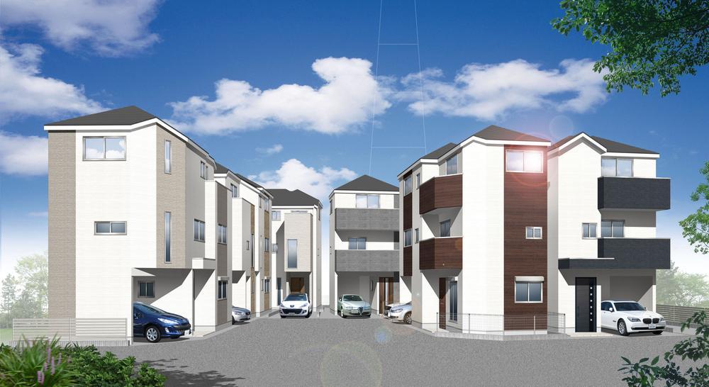 Rendering (appearance). JR Nambu Line "Shitte" All eight buildings of new condominiums is born to the station !! school ・ There is no shopping facilities all intercepts in the flat within walking distance !! south building, Plug it into the warm light the room !! please by all means once turned to look at the local.