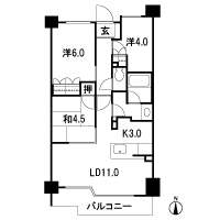Floor: 3LDK, occupied area: 60.52 sq m, Price: 49,700,000 yen, now on sale