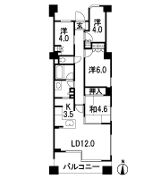 Floor: 3LDK + S, the occupied area: 76.62 sq m, Price: 60,900,000 yen, now on sale