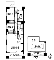 Floor: 3LDK + loft, the occupied area: 88.48 sq m, Price: 73,800,000 yen, now on sale