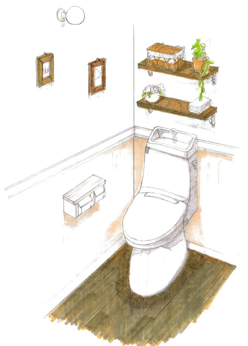 Rendering (introspection). New series "Le Bricolage (Le ・ Toilet image view of bricolage) "