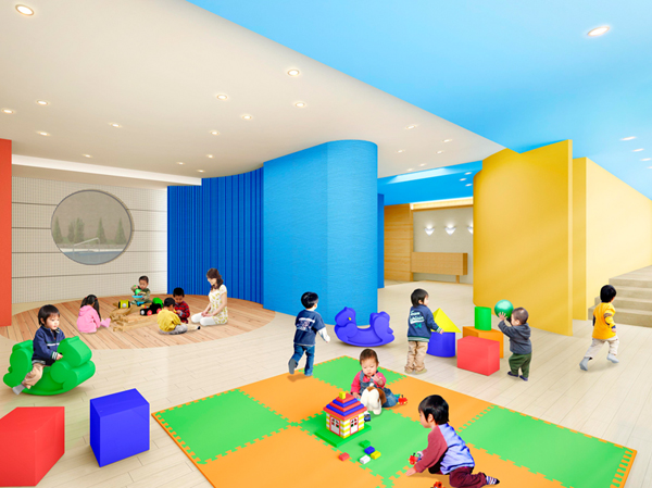 Shared facilities.  [Even small children, Children's Room where you can enjoy on a rainy day] Without the weather in mind we have provided the space to play the children. Precisely because the security, You can Asobaseru the children with confidence. (Rendering)