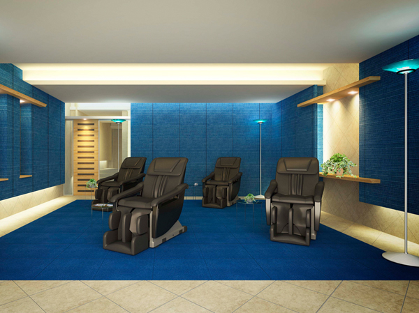 Shared facilities.  [Healing Room and spacious the pursuit of relaxation] Healing Room that mind was also pursuing a space in which the body can also relax. Place a full-fledged massage chair, You can taste the time of rest with plenty. (Rendering)
