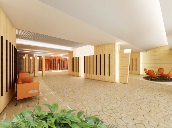 Shared facilities.  [Decorate the life of the scene, Space lobby lounge of the room] Was placed in the Garden Residence the shared space gather, Relaxed some lounge space. Waiting Ya, Suitable as a place for socializing, It flows quality time and spacious. (Rendering)