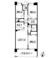 Floor: 3LDK + BW, the occupied area: 72.33 sq m, Price: 39,380,000 yen, now on sale