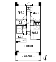 Floor: 3LDK + BW, the occupied area: 77.23 sq m, Price: 39,880,000 yen, now on sale