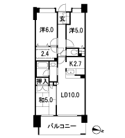Floor: 3LDK + BW, the occupied area: 66.96 sq m, Price: 31,980,000 yen, now on sale