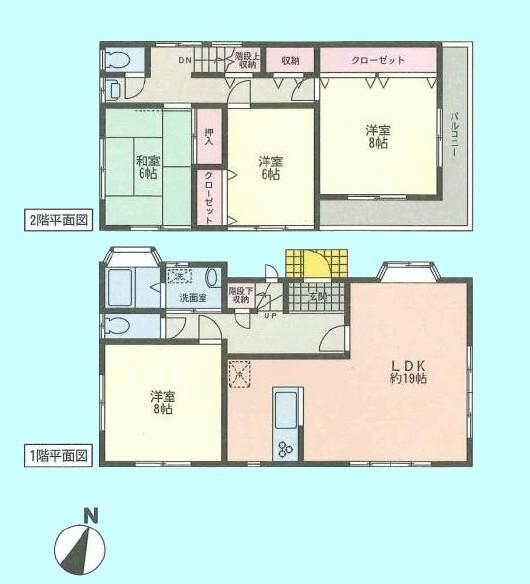 Floor plan. 36,800,000 yen, 4LDK, Land area 211 sq m , Building area 112.61 sq m