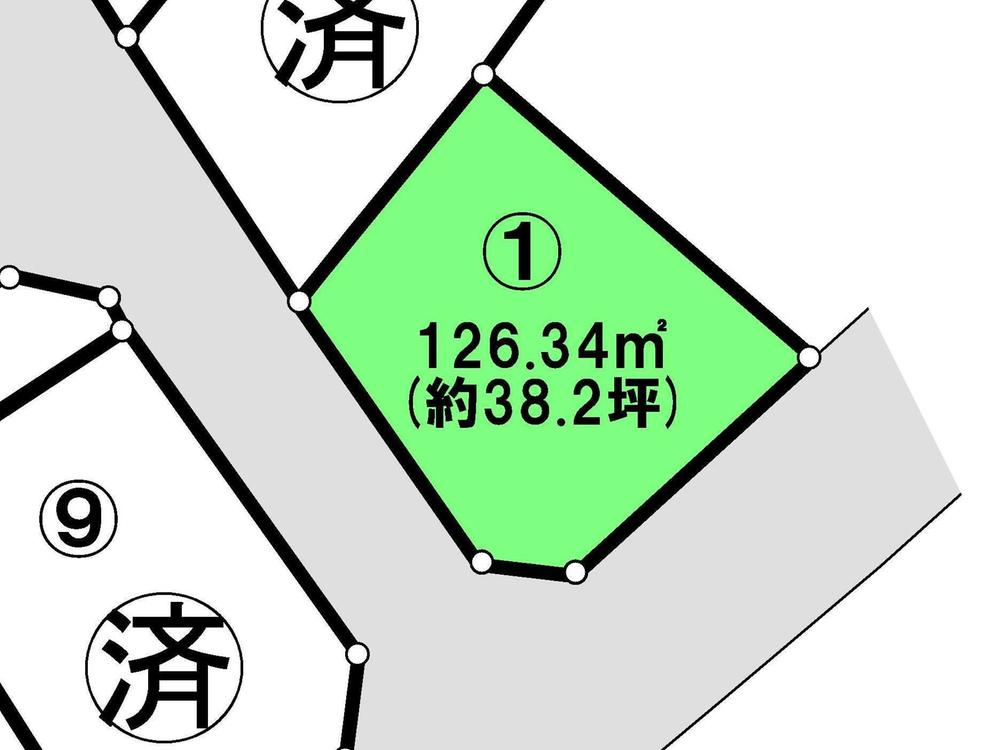 Compartment figure. Land price 28.8 million yen, Land area 126.34 sq m