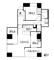 Floor: 3LDK, occupied area: 70.94 sq m, Price: 62,200,000 yen, now on sale
